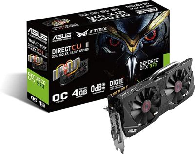 Лот: 19046655. Фото: 1. Asus Strix GTX 970 (DC2OC) 4GB... Видеокарты