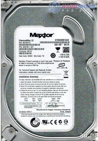 Лот: 12051294. Фото: 1. HDD винчестер жесткий диск Maxtor... Жёсткие диски (HDD)