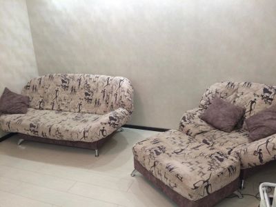 Лот: 9396147. Фото: 1. Диван + кресло + пуф ФИНКА-ЛЮКС... Комплекты мягкой мебели