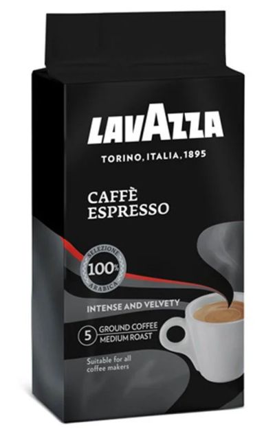 Лот: 9491386. Фото: 1. Кофе Lavazza Espresso молотый... Чай, кофе, какао