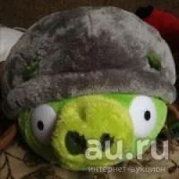 Лот: 7454252. Фото: 1. Свинка angry birds в шлеме. Мягкие
