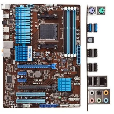 Лот: 19202326. Фото: 1. комплект asus m5a97 fx8320e 16gb... Комплекты запчастей