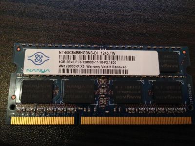 Лот: 3449182. Фото: 1. Память для ноутбука Nanya 4GB... Оперативная память
