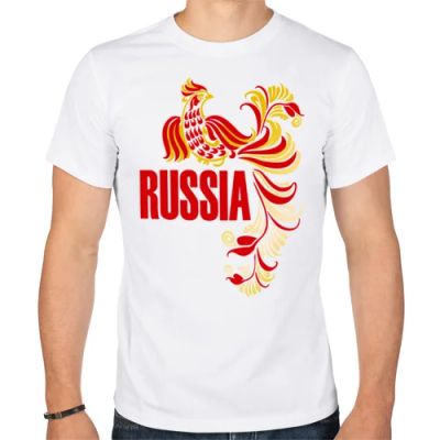 Лот: 6638003. Фото: 1. Мужская футболка хлопок "Россия... Футболки, поло