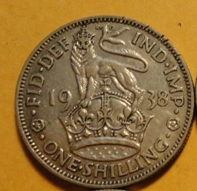 Лот: 5748826. Фото: 1. Шиллинг 1938 серебро, сохран. Великобритания и острова