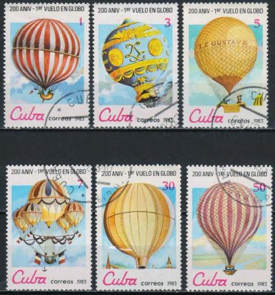 Лот: 20242745. Фото: 1. 1983. Куба. 200-летие пилотируемого... Марки