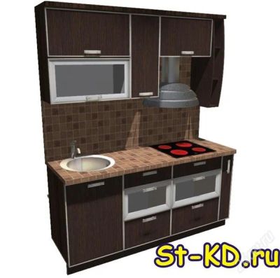 Лот: 1650684. Фото: 1. Проект кухонного гарнитура общей... Кухонные гарнитуры