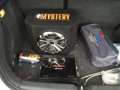 Лот: 6140503. Фото: 1. Сабвуфер mystery + усилитель... Сабвуферы