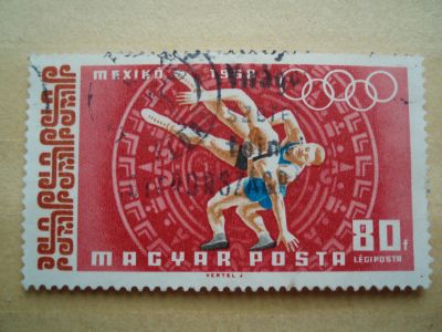 Лот: 22563747. Фото: 1. Ретро Марка: Magyar Posta. Mexiko... Марки