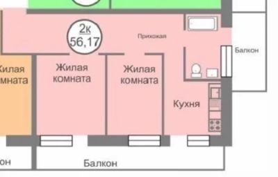 Лот: 11628082. Фото: 1. 2 комн. ул. Калинина, д. 175/8... Квартиры, студии