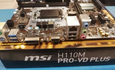 Лот: 15859319. Фото: 1. Материнская плата MSI H110M PRO-VD... Материнские платы