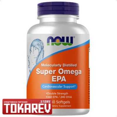 Лот: 16508817. Фото: 1. Омега 3 Рыбий жир Now Super Omega... Спортивное питание, витамины