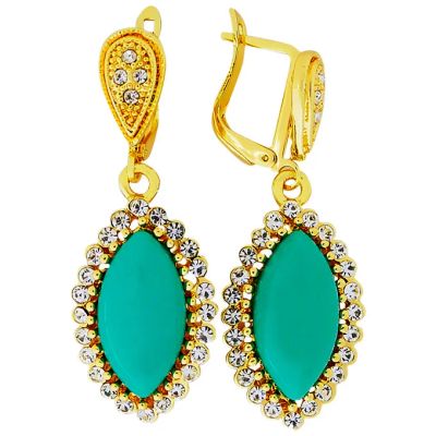 Лот: 5586181. Фото: 1. Серьги с кристаллами Swarovski. Серьги, каффы