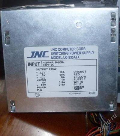 Лот: 879579. Фото: 1. БП JNC 235W ATX (последние торги... Корпуса, блоки питания