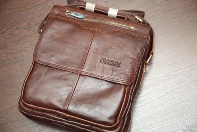 Лот: 9507273. Фото: 1. Мужская сумка из кожи коровы... Сумки