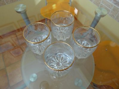Лот: 4023173. Фото: 1. Стаканы с рисунком на стекле и... Кружки, стаканы, бокалы