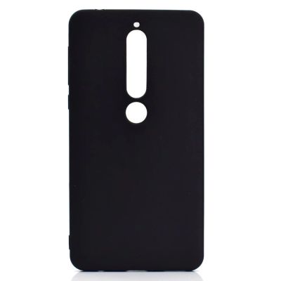 Лот: 14275710. Фото: 1. Чехол Nokia 5.1 Силикон Черный... Чехлы, бамперы