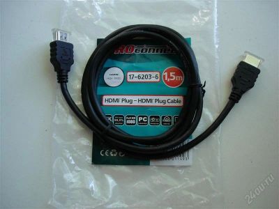 Лот: 1881313. Фото: 1. Кабель HDMI-HDMI 1,5 метра (новый... Шнуры, кабели, разъёмы