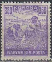 Лот: 25021973. Фото: 1. 1920-1924. Венгрия. Жнец - Надпись... Марки