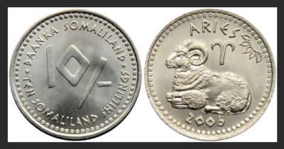 Лот: 16314594. Фото: 1. Сомалиленд 10 шиллингов 2006 Знаки... Африка