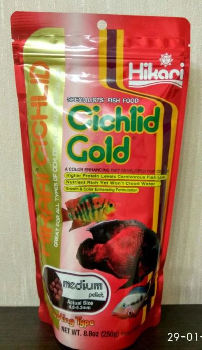 Лот: 10965686. Фото: 1. Корм для цихлид Hikari Cichlid... Корма