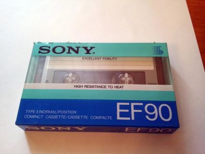 Лот: 10344541. Фото: 1. Аудио кассета Sony EF90. Кассетные деки, магнитофоны