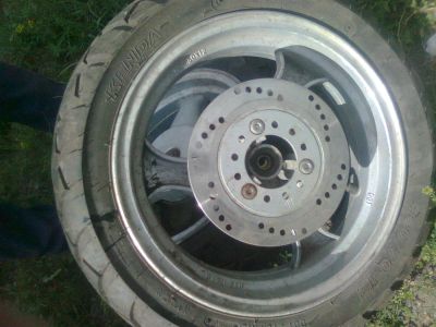 Лот: 5890883. Фото: 1. 2 колеса в сборе мопед. Запчасти