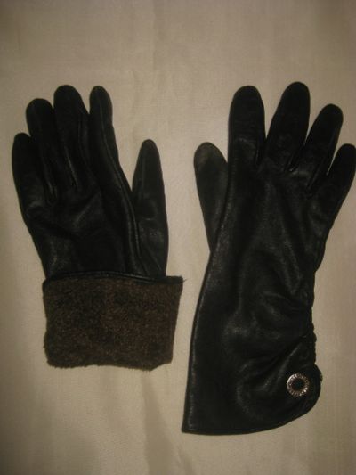 Лот: 18049186. Фото: 1. утепленные перчатки № 8 натур... Перчатки, варежки, митенки