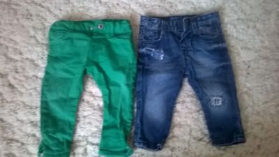 Лот: 7569820. Фото: 1. Джинцы Zara / мальчик/ 3-9мес/. Брюки, шорты, джинсы