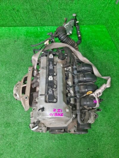 Лот: 19382023. Фото: 1. Двигатель Toyota Wish ZNE10 1ZZ-FE... Двигатель и элементы двигателя
