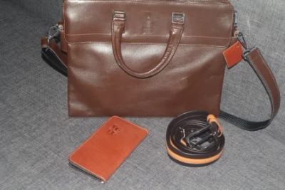 Лот: 9164502. Фото: 1. кожаный партфель. Сумки