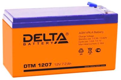 Лот: 10329004. Фото: 1. Аккумулятор DELTA DTM 1207 12В... Аккумуляторы