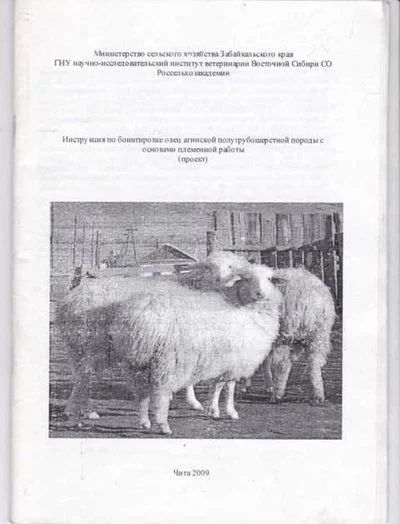 Лот: 14018232. Фото: 1. Инструкция по бонитировке овец... Другое (наука и техника)