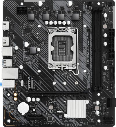Лот: 25379062. Фото: 1. Мат.плата S1700 H610 ASRock H610M-H2... Материнские платы