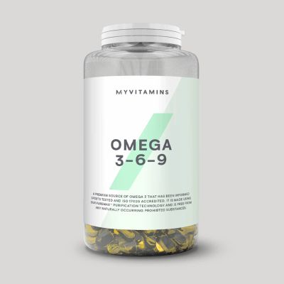 Лот: 8261846. Фото: 1. Omega 3-6-9 (120 капсул) - Myprotein... Спортивное питание, витамины