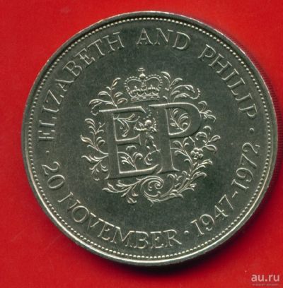 Лот: 5300185. Фото: 1. Великобритания 1 крона 1972 (М008... Великобритания и острова