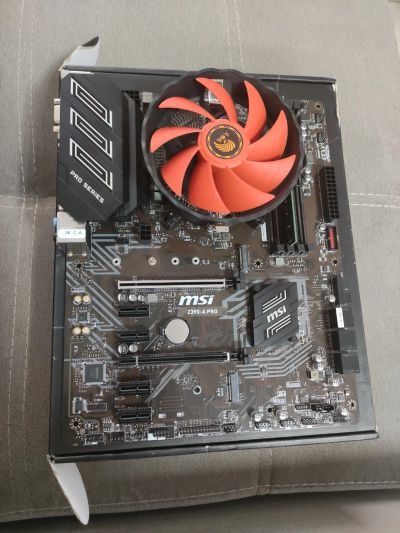 Лот: 17448188. Фото: 1. Материнка msi z390 a pro + Celeron... Майнинг фермы, товары для майнинга
