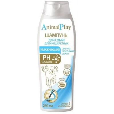 Лот: 13074431. Фото: 1. Animal Play Шампунь д/длинношерст... Косметика для животных