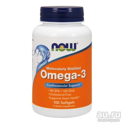 Лот: 8710033. Фото: 1. Omega-3 от NOW ( Спортивное питание... Спортивное питание, витамины