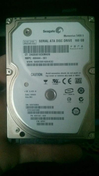 Лот: 8715985. Фото: 1. Seagate momentus 5400.5. Жёсткие диски (HDD)