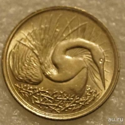 Лот: 8287418. Фото: 1. 5 центов 1980 Сингапур птица цапля. Азия