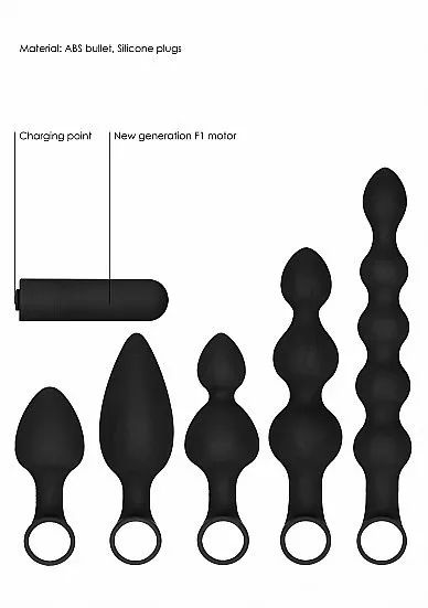 Лот: 22059729. Фото: 1. Набор анальных стимуляторов USB-Rechargeable... Игрушки