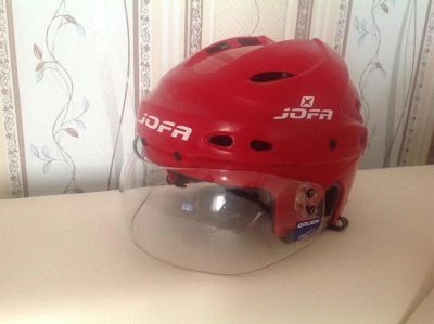 Лот: 3456581. Фото: 1. Шлем хоккейный Jofa + визор Bauer... Защита тела