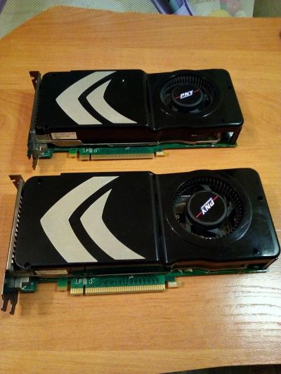 Лот: 9016018. Фото: 1. GeForce 8800 GTS 512 PNY, 2 шт... Видеокарты