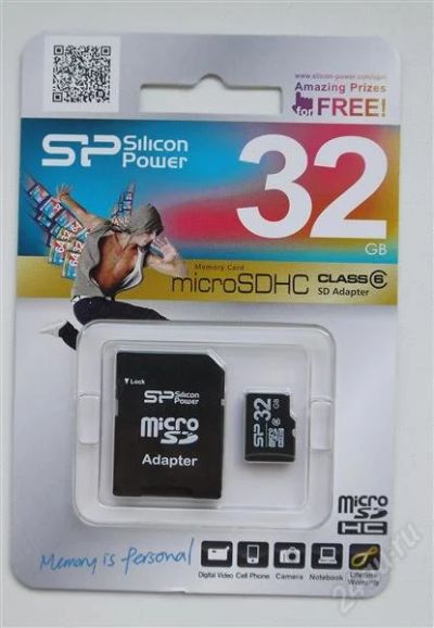 Лот: 1810171. Фото: 1. microsd / sdhc 32 gb карта памяти... Карты памяти