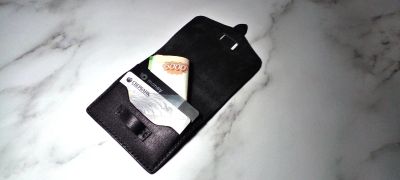 Лот: 19691111. Фото: 1. Кожаный картхолдер, кошелек из... Бумажники, кошельки, портмоне
