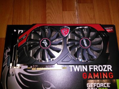 Лот: 8829471. Фото: 1. Геймерская GTX 770 msi,быстрее... Видеокарты