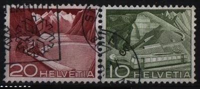 Лот: 9352131. Фото: 1. Швейцария 1949г - стандардт-ландшафты... Марки