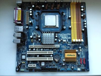 Лот: 4897860. Фото: 1. Материнская плата ASRock AliveNF4G-DVI. Материнские платы