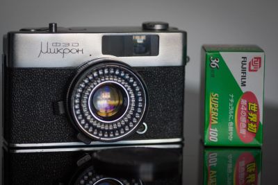 Лот: 15684100. Фото: 1. ФЭД Микрон half frame. Плёночные дальномерные, шкальные